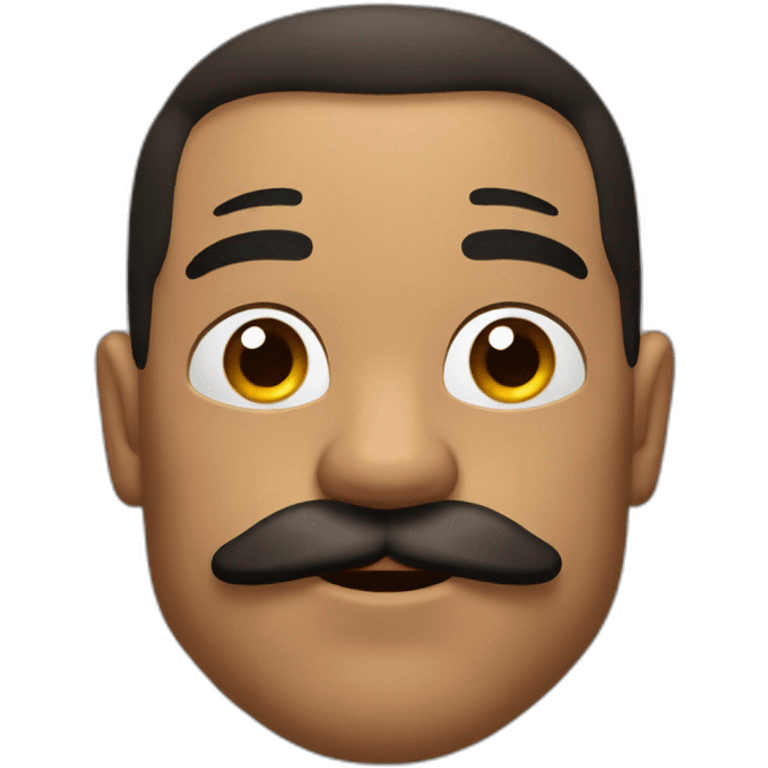 Muscles mustache expressive Cuban man emoji