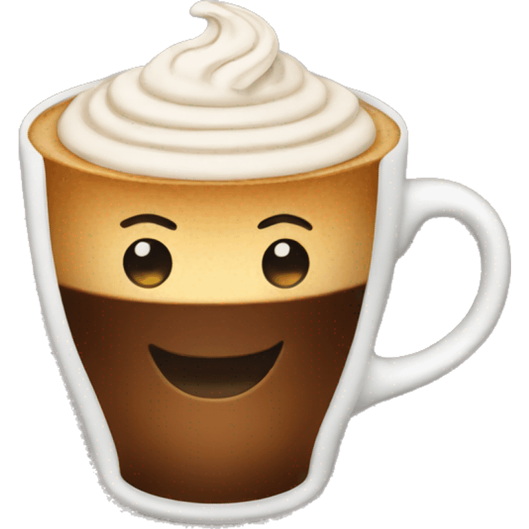 Cappuccino coffee emoji