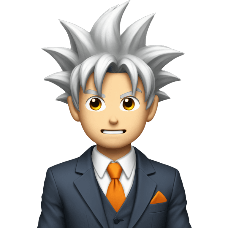 Goku in a suit emoji