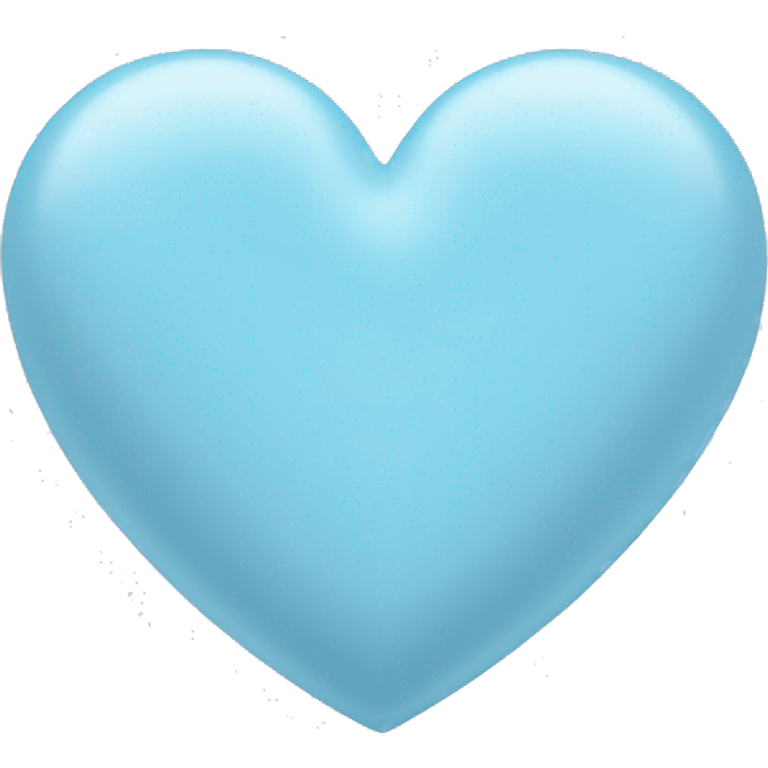 Pastel blue heart  emoji