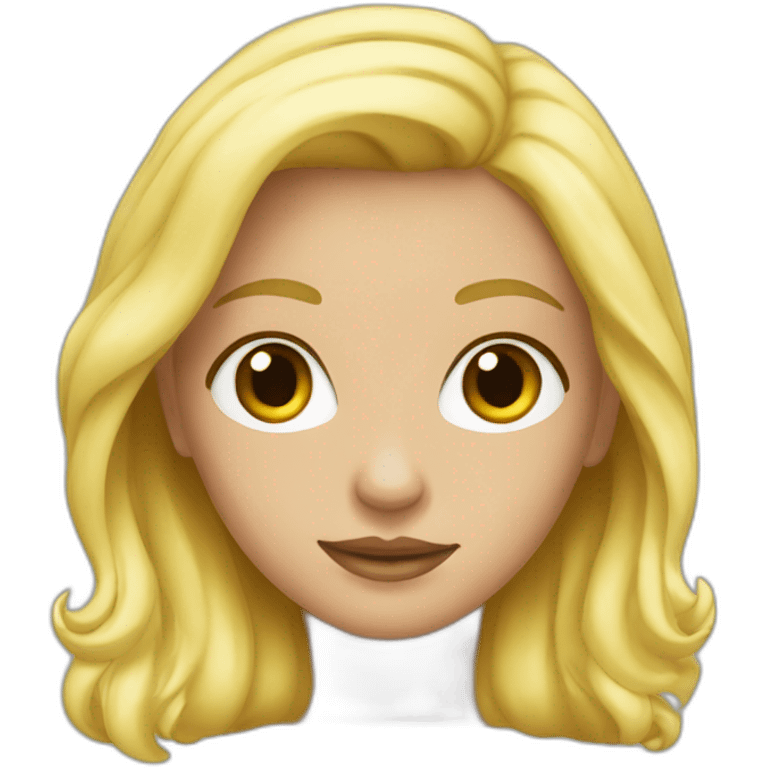 fille blonde sweat capuche emoji