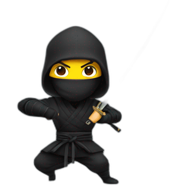 A ninja with a katana who is really dangerous  emoji