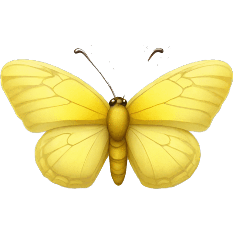 Tiny yellow butterfly emoji