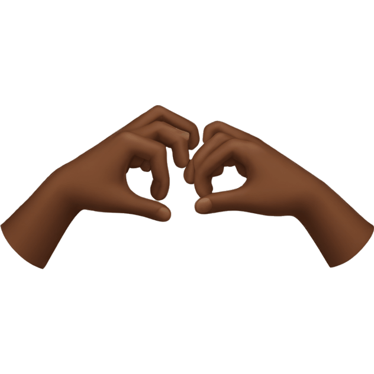 hands brown emoji