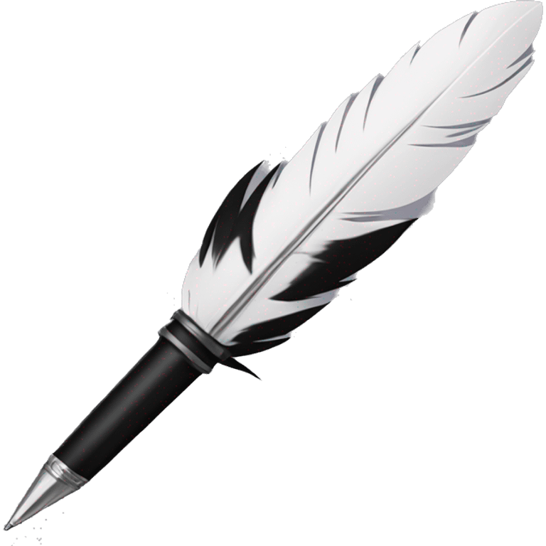 Black quill pen emoji