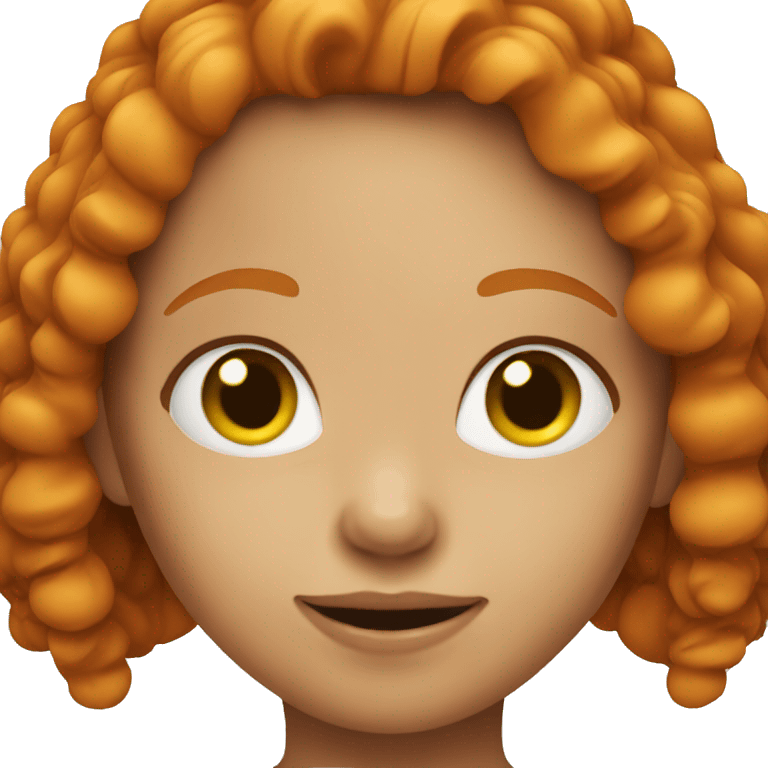 Ginger girl  emoji