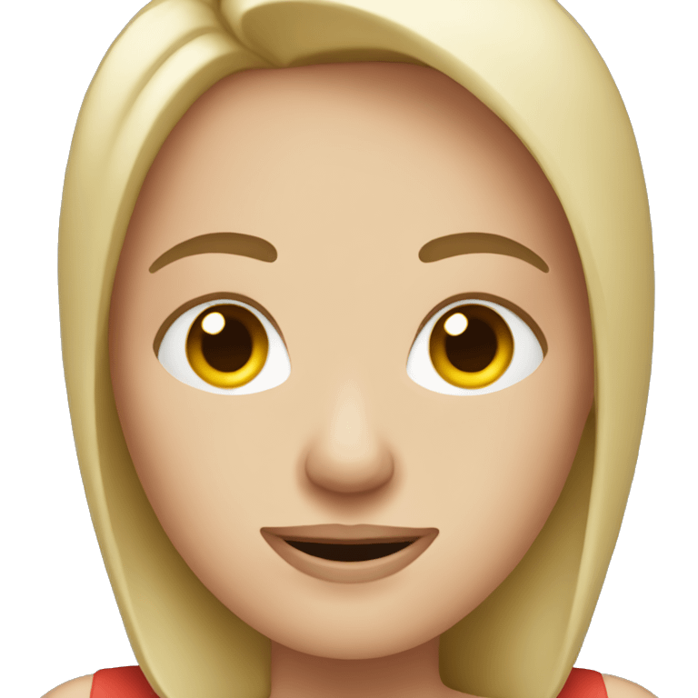 white woman holding phone emoji