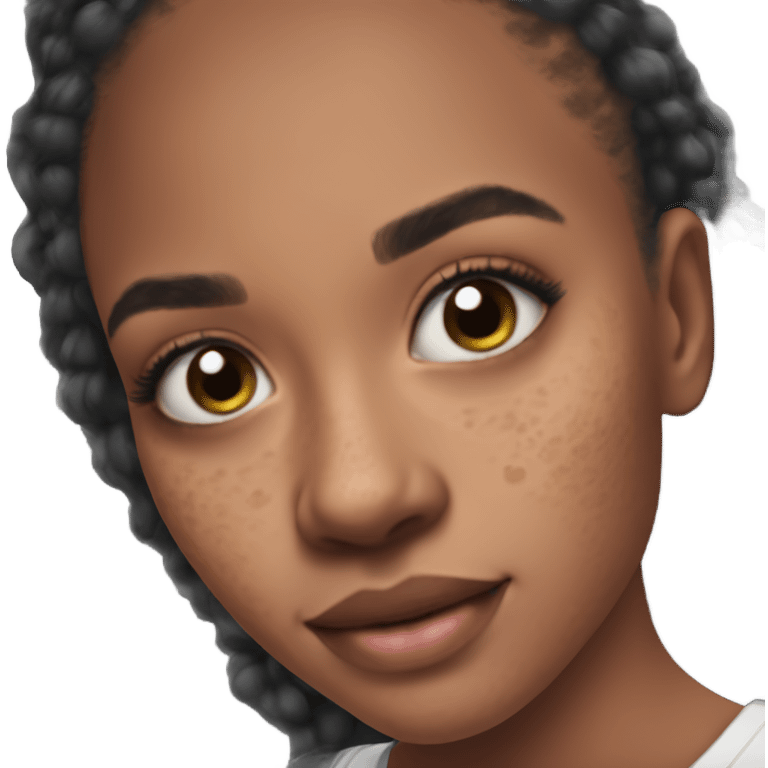 Hyperpigmentation meme girl from tiktok emoji