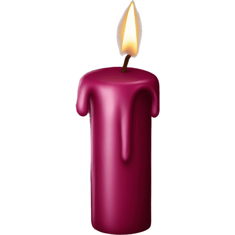 burgundy candle  emoji