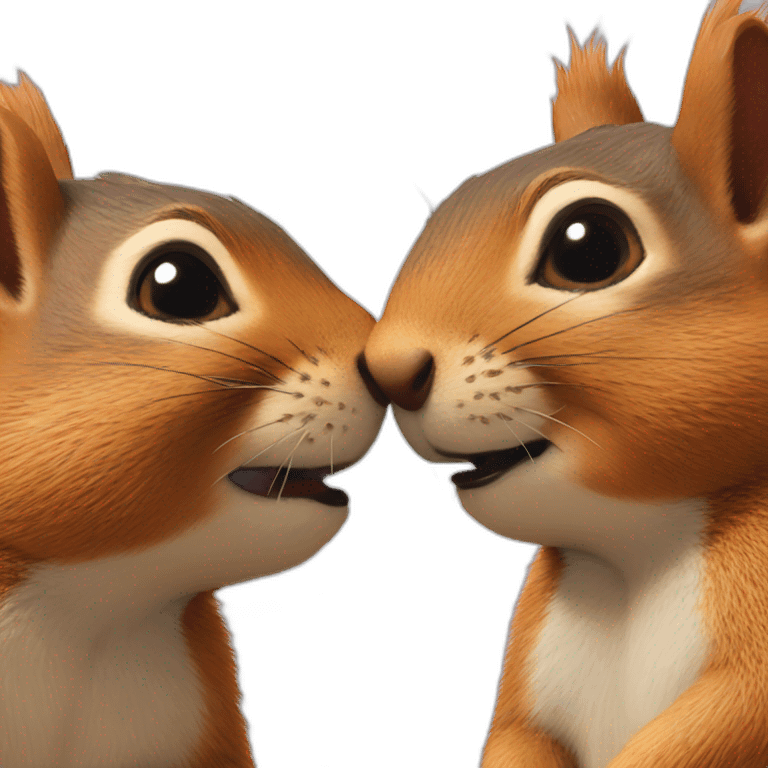 squirrel face kiss emoji