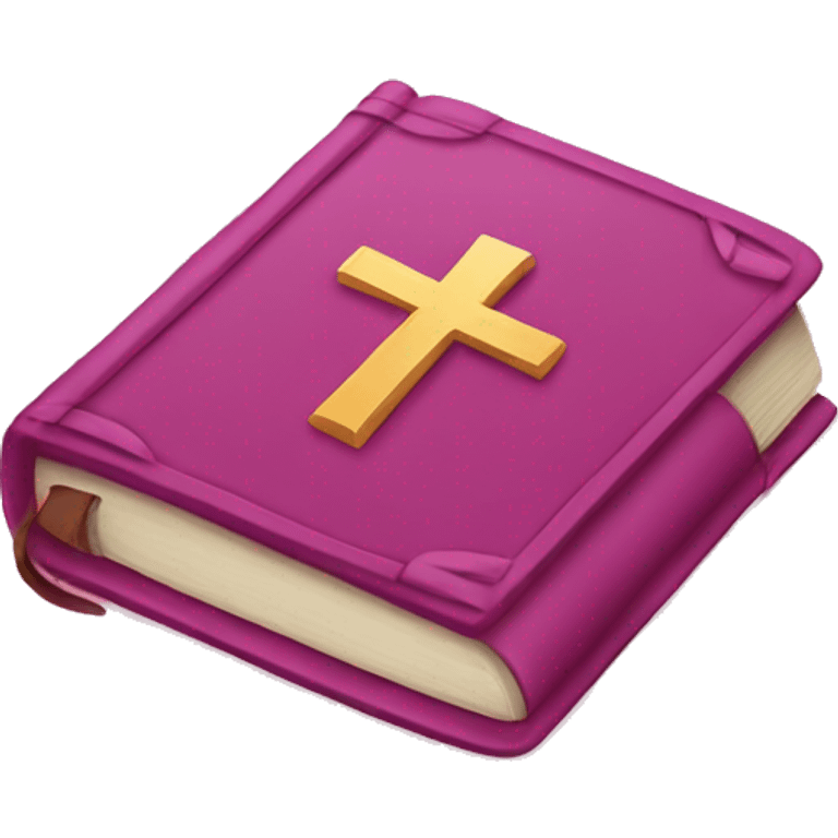 Pink bible  emoji