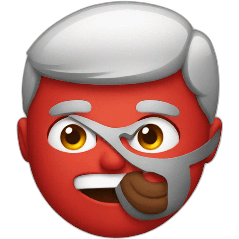 En rojo emoji