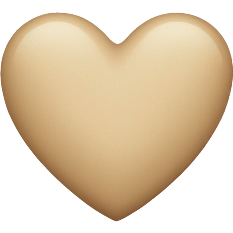 Beige heart  emoji