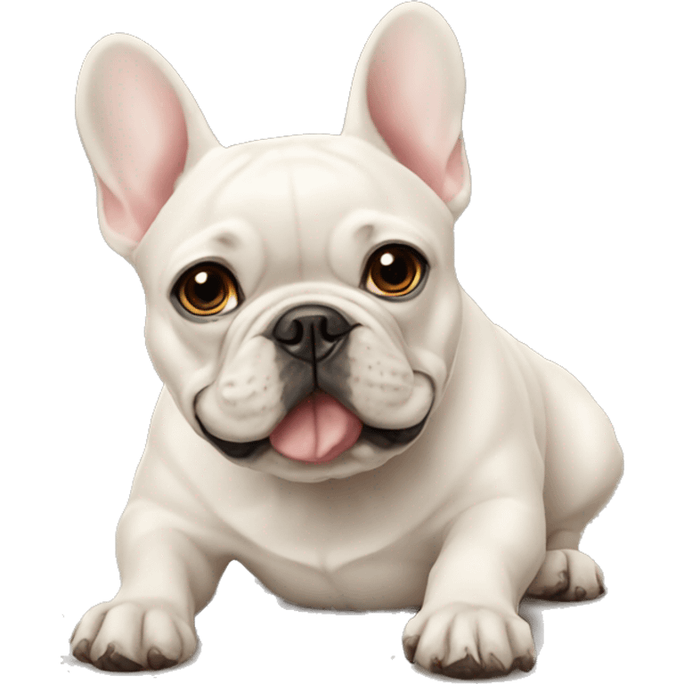 Life work French bulldog emoji