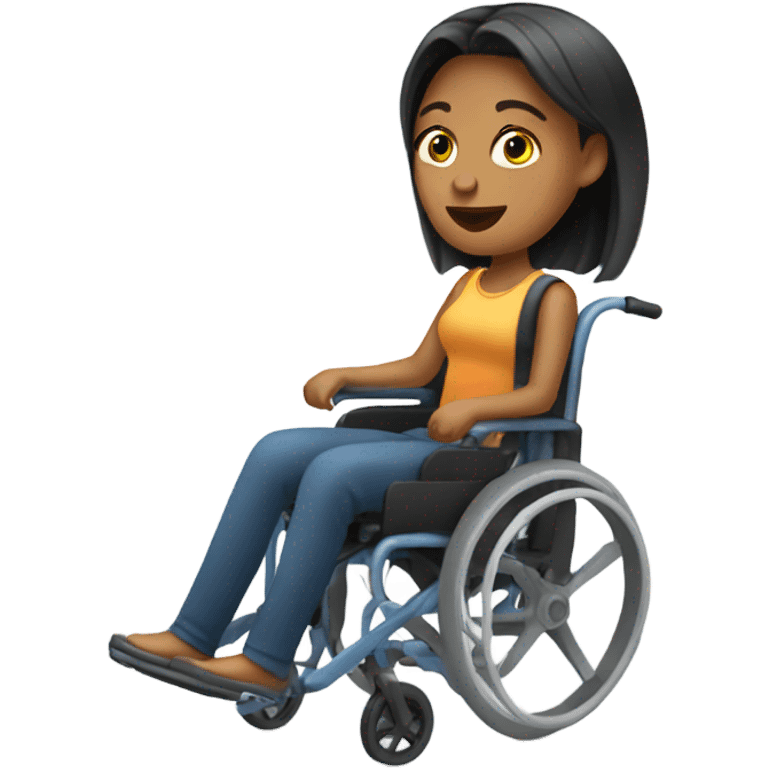 disabled woman on a wheelchair emoji