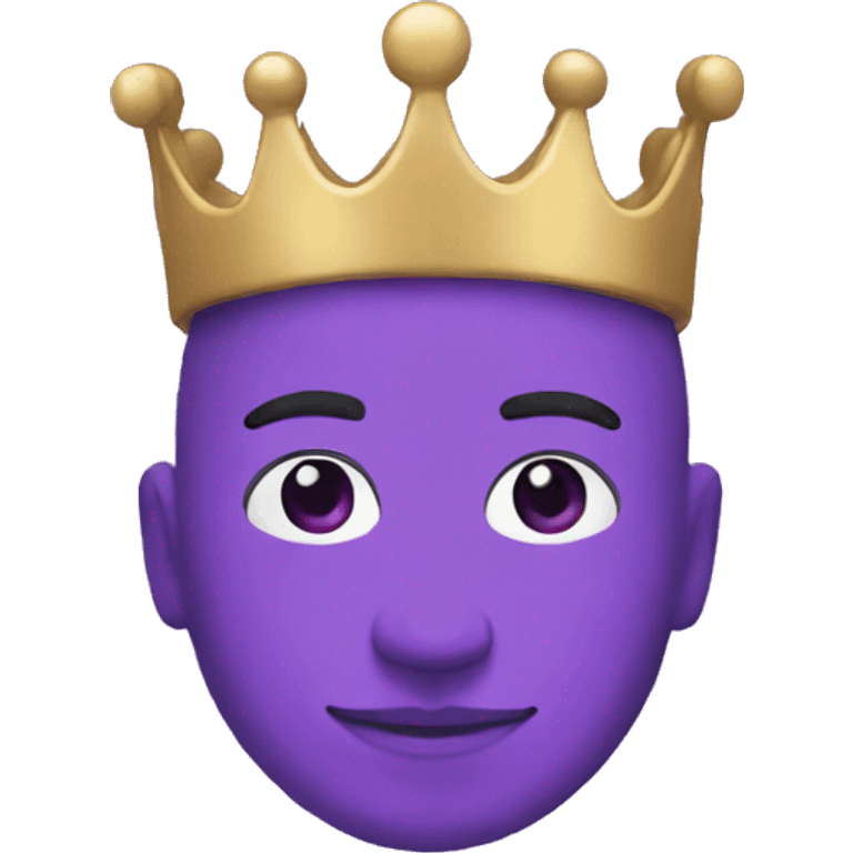 Bright Purple crown with FOUNDER on it emoji