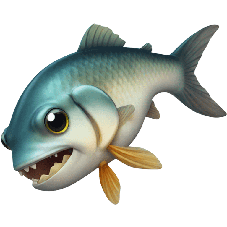 fish eating emoji