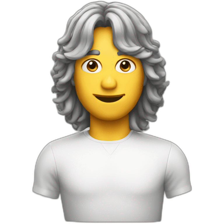 man with wig emoji