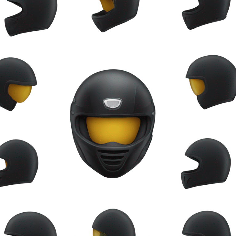 black moto helmet with wings emoji