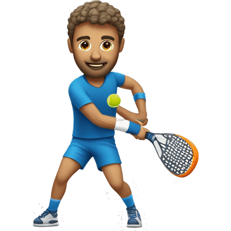 A man playing padel emoji