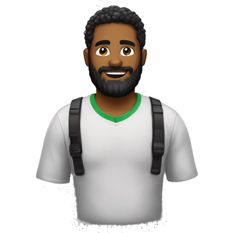 Gamer 28 years with beard black  emoji