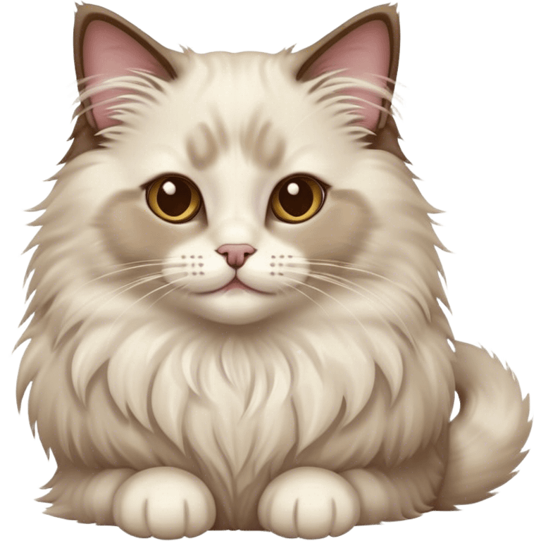 Ragdoll cat purring emoji