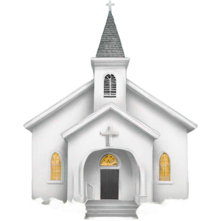 White wedding chapel emoji