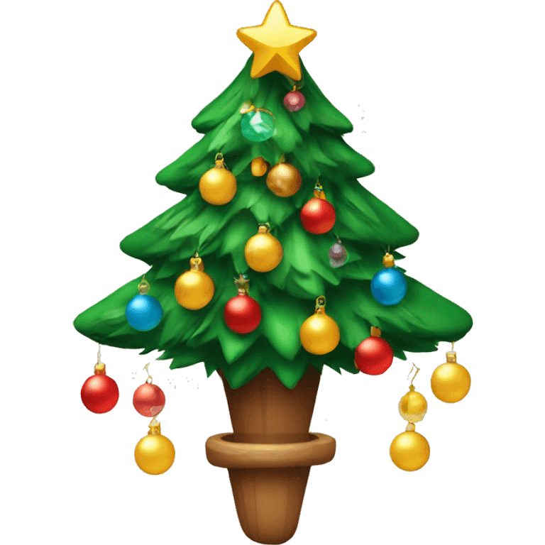 Christmas tree with decorations  emoji