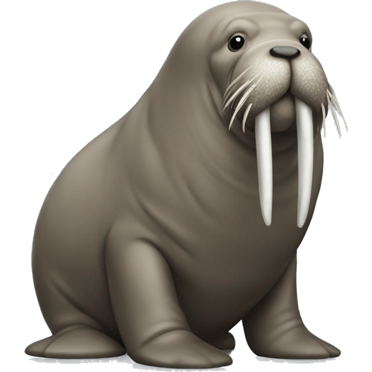 Statue of walrus emoji