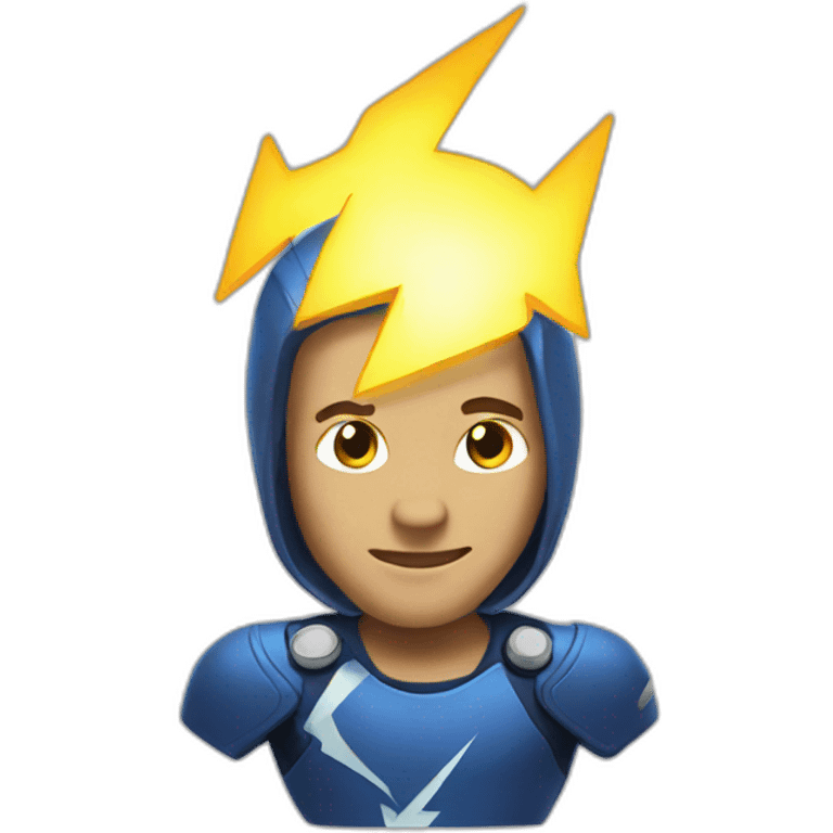 Lightning man emoji