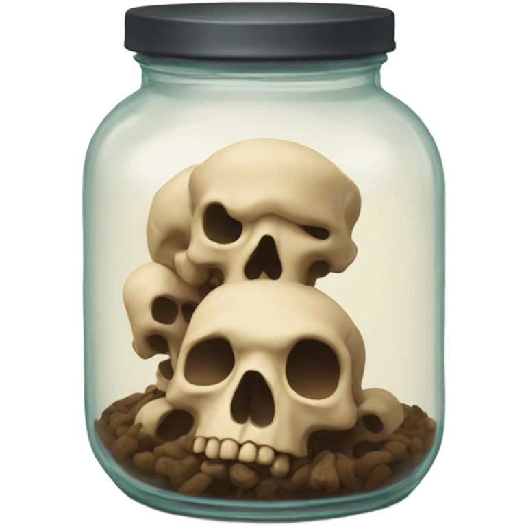 3 bones in a jar emoji