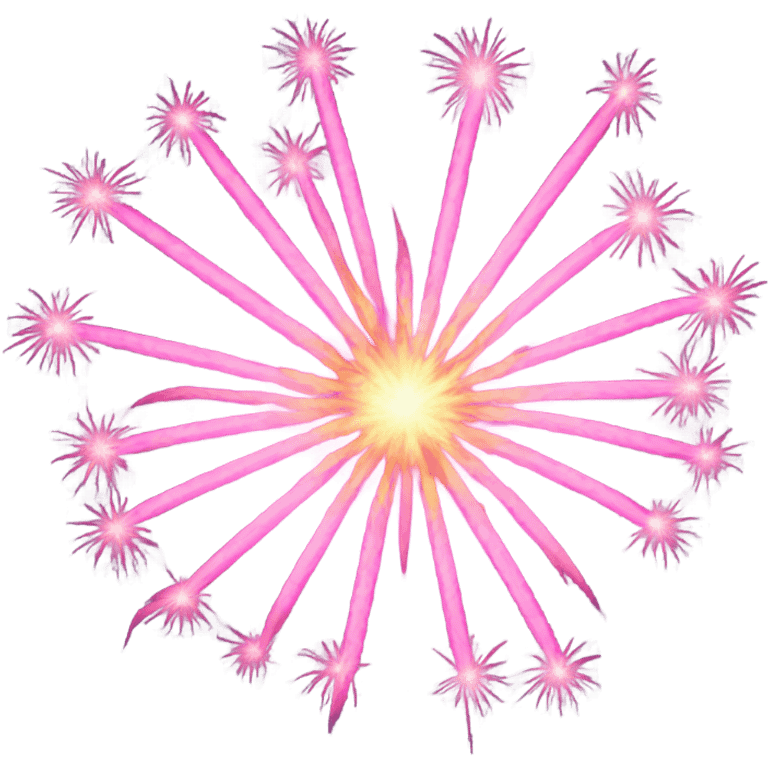 pink firework emoji