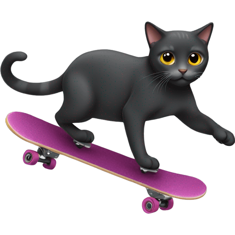 Cat skating emoji