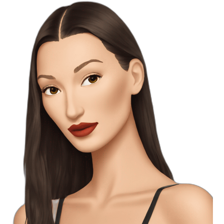 bella hadid emoji