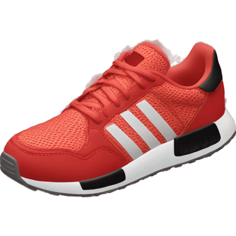 adidas red running shoes emoji