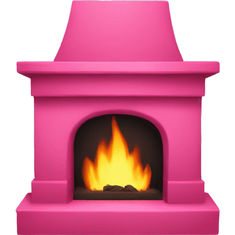 Pink fire place emoji