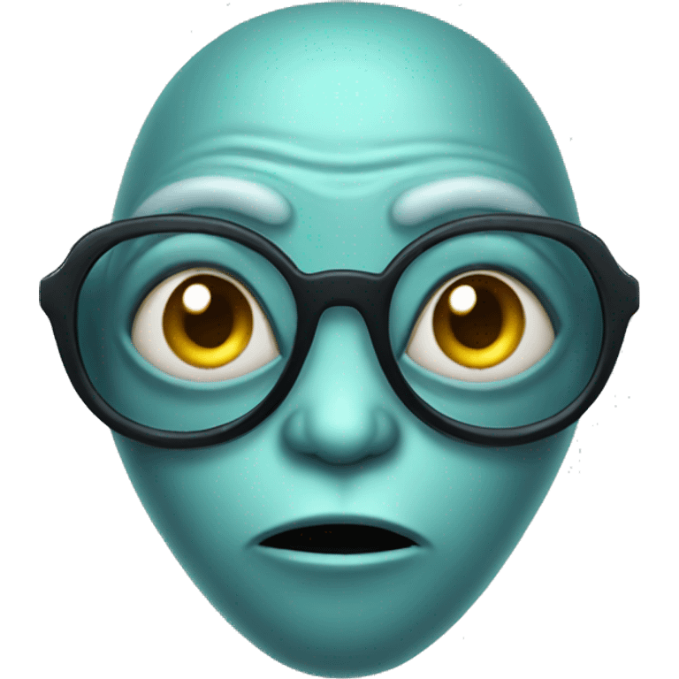 Alien with glasses emoji