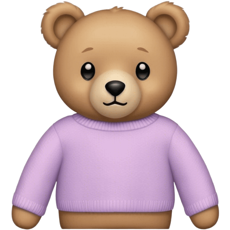 
teddy bear in a pastel sweater emoji