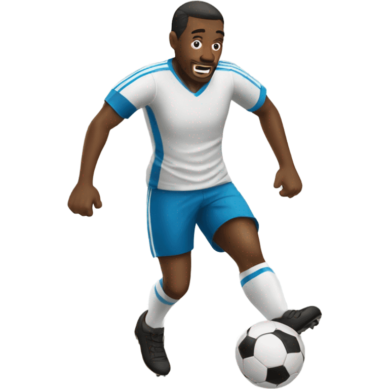 Man playing soccer emoji