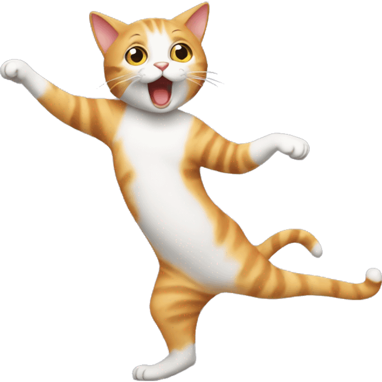 a dancing cat emoji