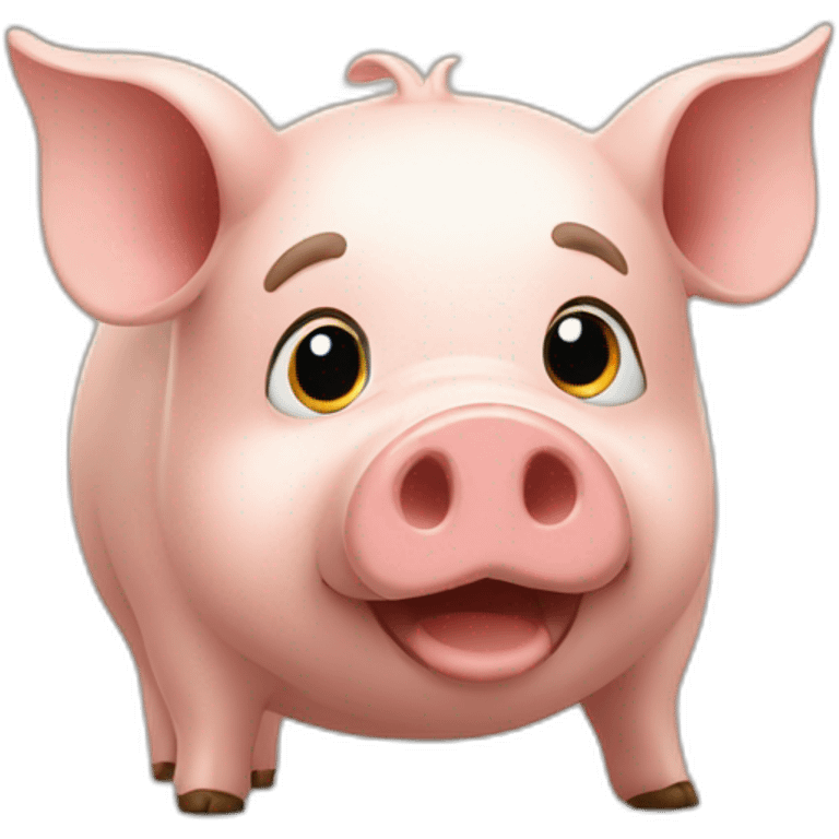 Cochon abrite dans une maison emoji