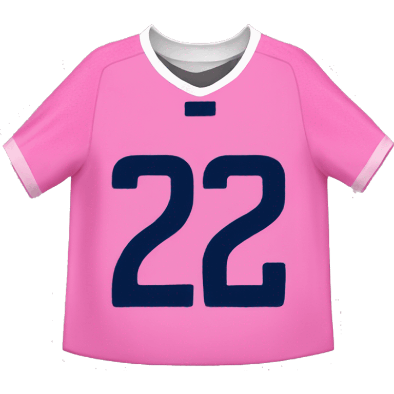 pink soccer jersey with the number 22 emoji