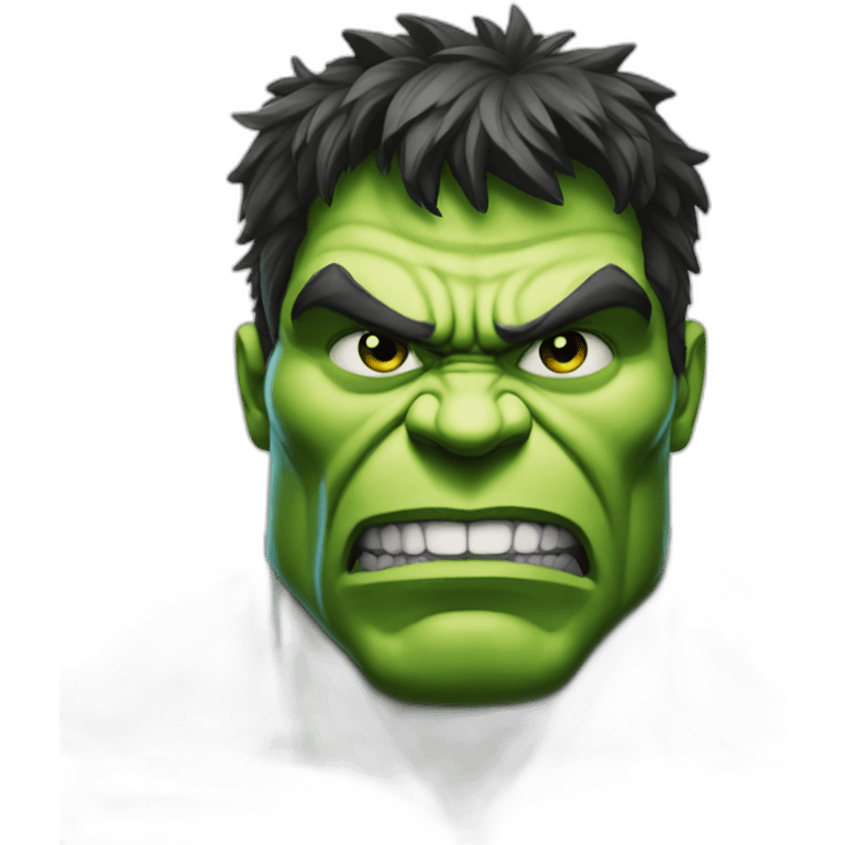 hulk with neck emoji