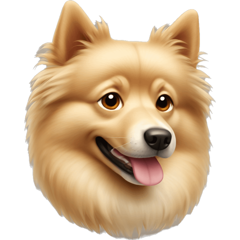 beige spitz dog emoji