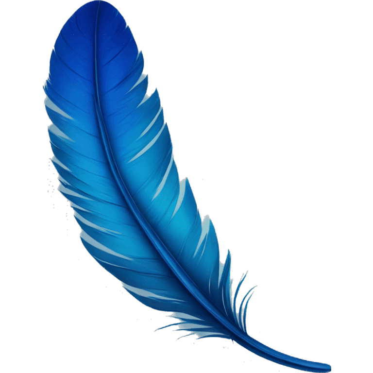 blue feather emoji