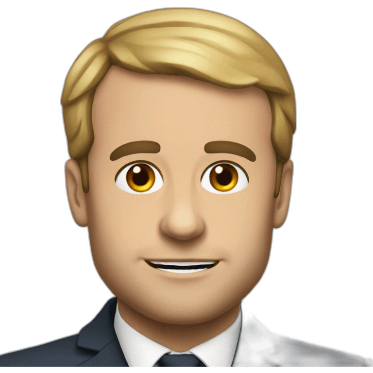 macron with emoji