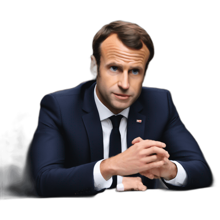 macron triste emoji