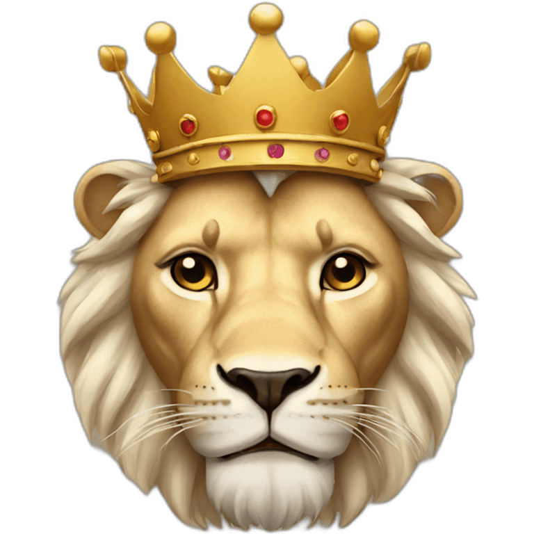 Lion with crown emoji