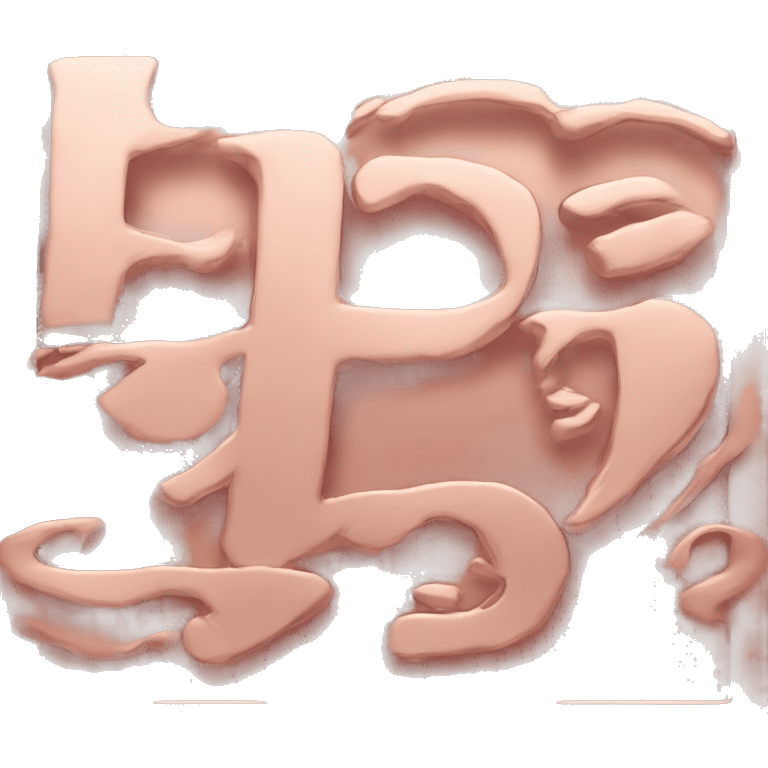 letters-P.S.-rose-gold-colour  emoji