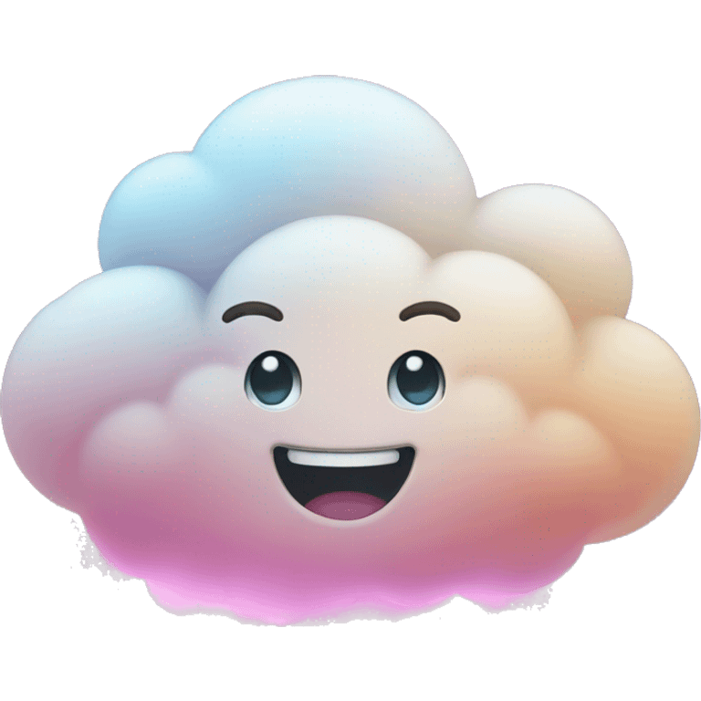 happy glow cloud emoji